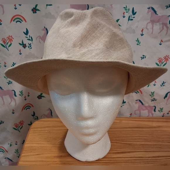 NWT Henschel Cream Italian Linen Mesh Lightweight Unisex Breezer Safari Hat SZ M main image 5
